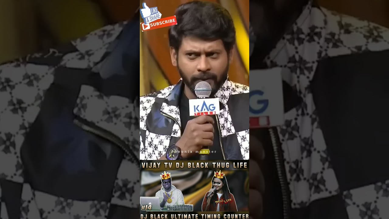 DJ black funny 😂 videos | 🤣 DJ black timing counter | #djblack #Vijaytelevision #supersinger