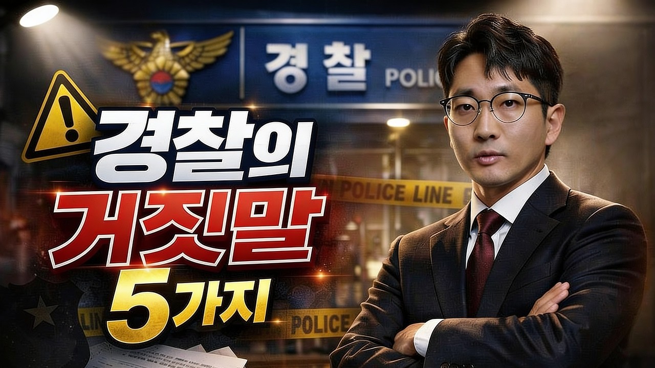 경찰이 자주 하는 거짓말 5가지 | ✅경찰조사전 필수시청