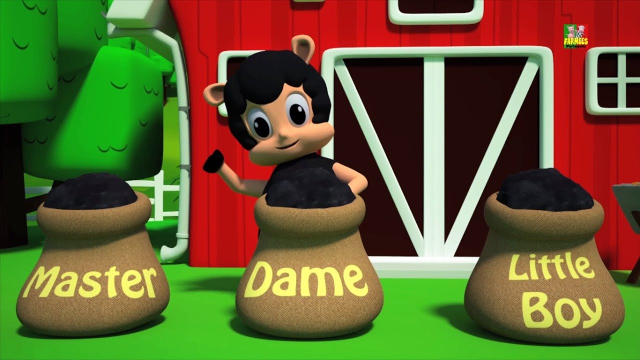 Baa Baa Black Sheep | baa baa ovelha negra rima | coleta de rimas para crianças