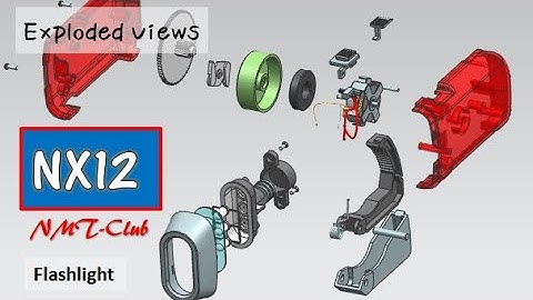 SIEMENS NX12 Exploded Views Tutorial Flashlight (13)