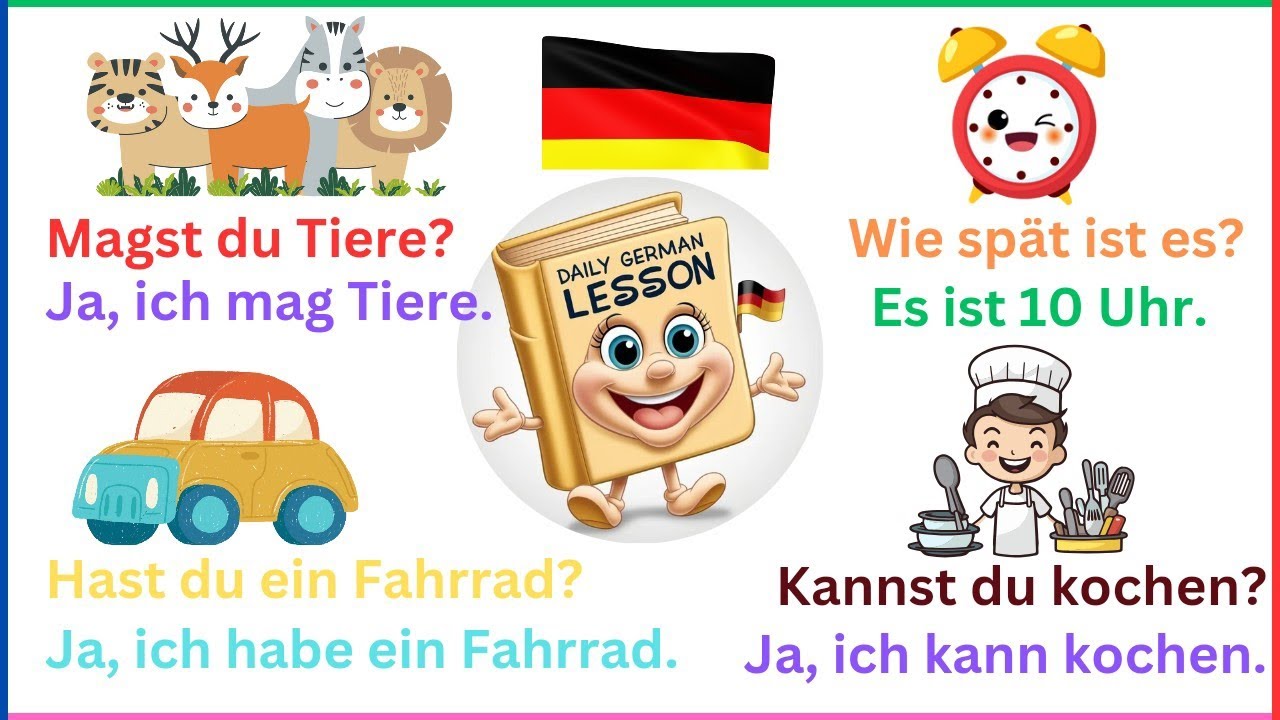 Daily German Questions and Answers A1 A2 B1 B2 | Tägliche Deutsch ...