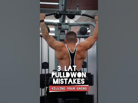 Top 3 Lat Pulldown Mistakes Killing Your Gains & How to Fix Them #gym# Top 3 Lat Pulldown Mistakes Killing Your Gains & How to Fix Them #gym#