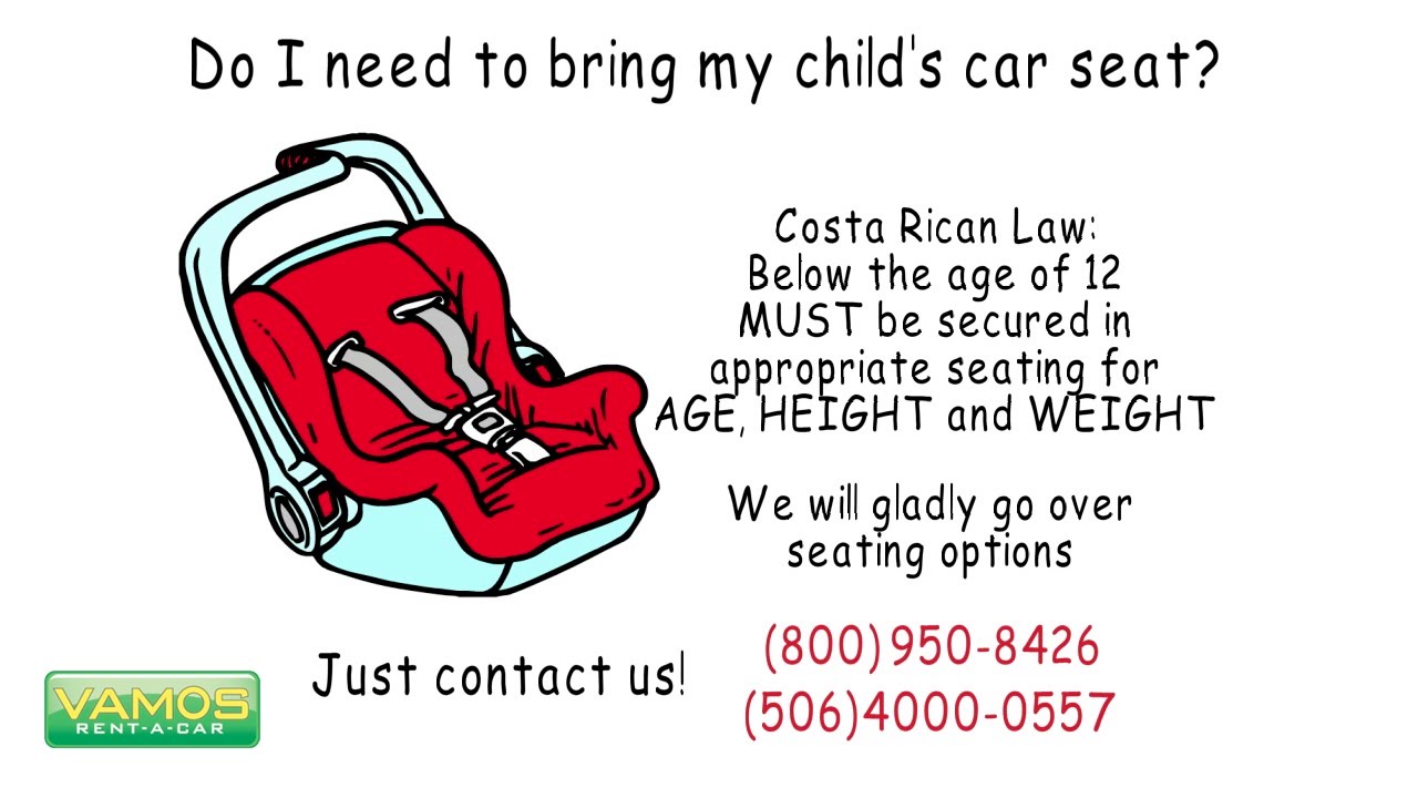 Need to Bring My Child's Car Seat? Vamos RentACar Official Channel YouTube