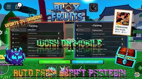 Blox Fruits Script Pastebin 2025 Update DRAGON AUTO LEVEL | AUTO NEW QUEST (WORK LEVEL 2600) *NEW*