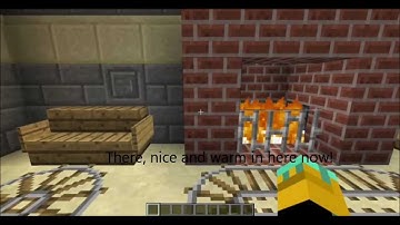 Minecraft - Auto-igniting/extinguishing fireplace