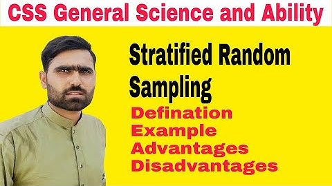 General Ability #9 | Stratified Random Sampling Definition, example and concept Statistics CSS PMS
