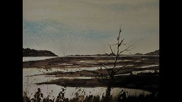 Coastal Watercolor Painting using the Glazing Technique! with Chris Petri