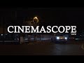 Night street cinemascope view