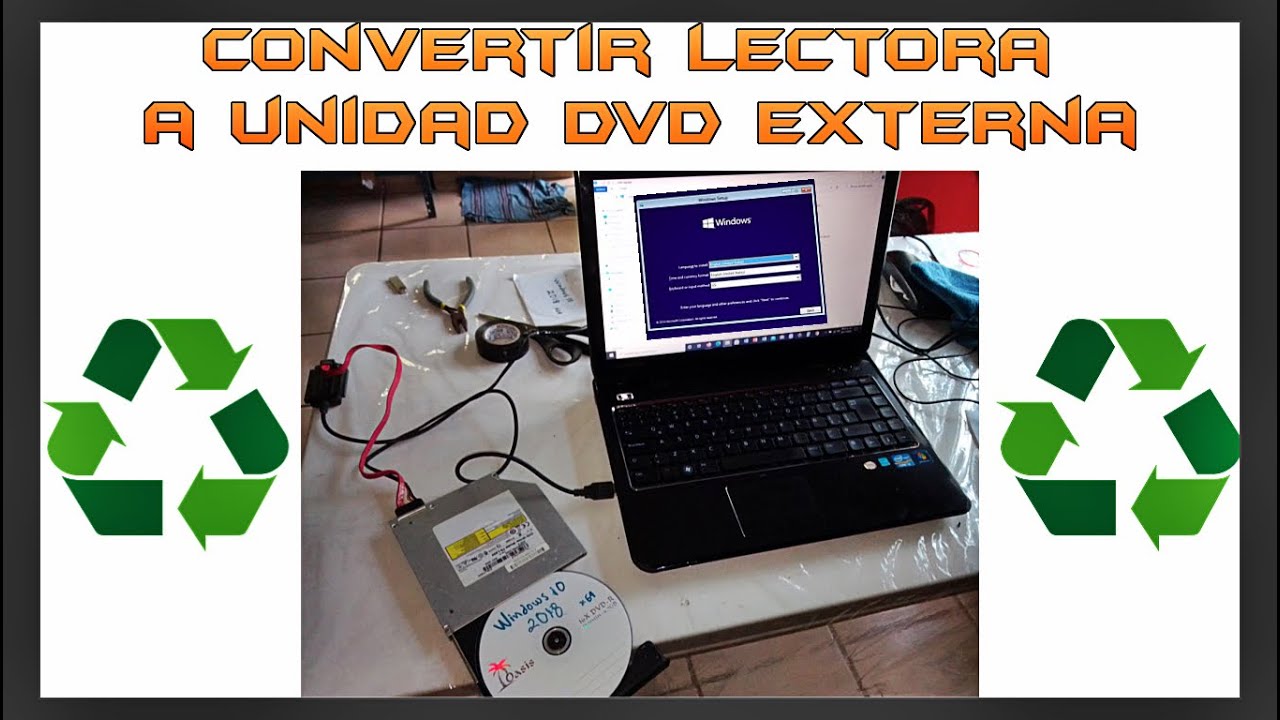 Convertir lectora interna de Laptop a externa USB - YouTube