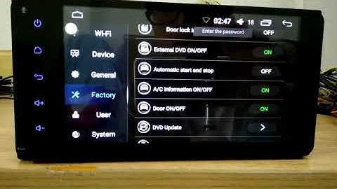 Andriod car radio canbus settings