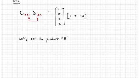 Linear Algebra - Video 32:  Matrix Multiplication Example 1