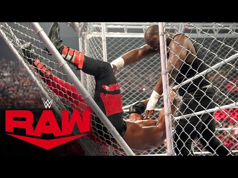 Bobby Lashley vs. Omos – Steel Cage Match: Raw, May 16, 2022