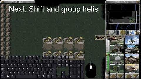 Red Alert Tutorial - How to shift and group Tanks AND Helicopters