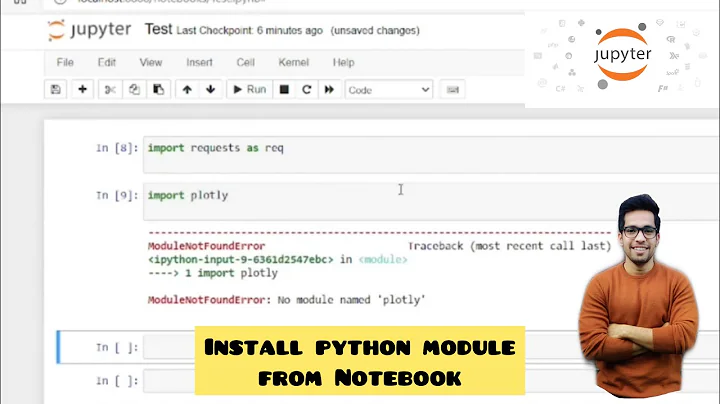 ModuleNotFoundError : No module named 'pandas' | How to install python modules from Jupyter Notebook