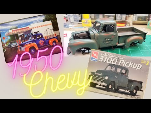1950 Chevy 3100 Pickup By AMT Worn & Weathered!! - YouTube