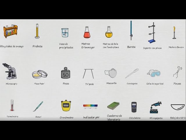 Poner a prueba o probar Sentimiento de culpa Desfavorable NAME of the LABORATORY INSTRUMENTS ⚗ | LIST OF LABORATORY DEVICES in  SPANISH ✓ - YouTube