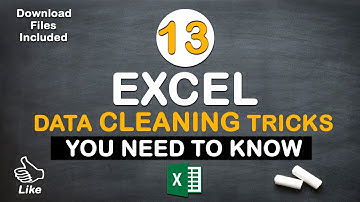 CLEAN up EXCEL file or DATA (excel data cleaning tutorial)