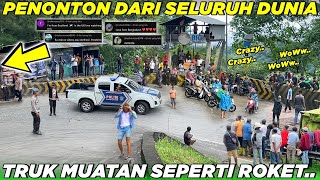 WOW !!! Pantas Dikawal Polisi, Truk Khusus Muatan Seperti Roket Bikin Gempar Sitinjau Lauik