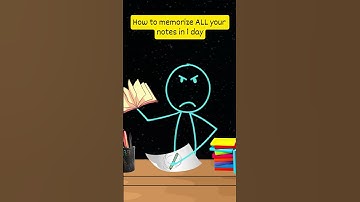 Hoe je AL je aantekeningen in één dag kunt onthouden #shorts #study #studytips