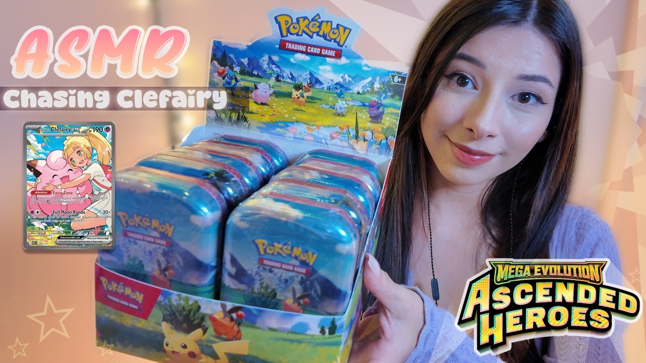 ASMR ✨ New Ascended Heroes Tin - Rare Pulls Included! ✨