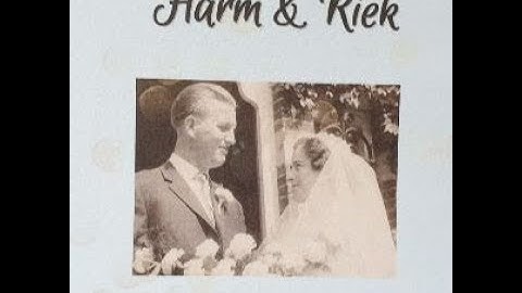 Echtpaar van Unen -  van de Worp 60 jaar getrouwd