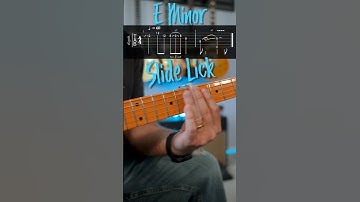 Easy Beginner E Minor Slide Lick for Guitar with Tab