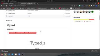 iTyped js for awesome writing animation