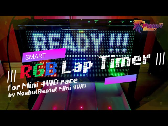 TAMIYA【ミニ四駆】Smart RGB Lap Timer for Mini 4WD (real-time
