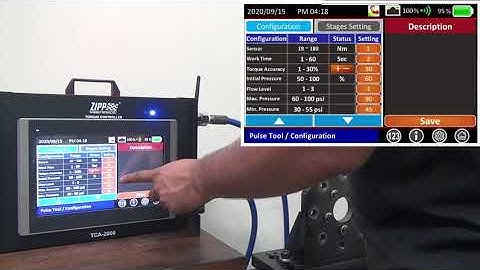 ZIPPTORK Tool Calibration Settings (Tool 1)