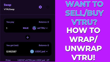 VITRUVEO | HOW TO WRAP/UNWRAP YOUR VTRU! HOW TO SELL VTRU! #vitruveo #vtru #crypto #cryptocurrency