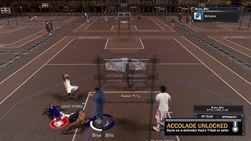 NBA 2K17 OP SLASHER BEST CONTACT DUNK MYPARK!! BODIED TWO PEOPLE !!!