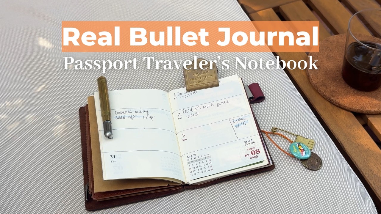 Как я веду Bullet Journal в блокноте путешественника: реалистичная и работающая система | Настрой...