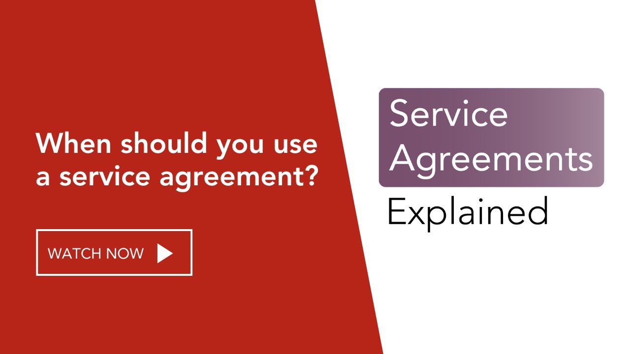 Service Agreements Explained: When should you use a service agreement ...