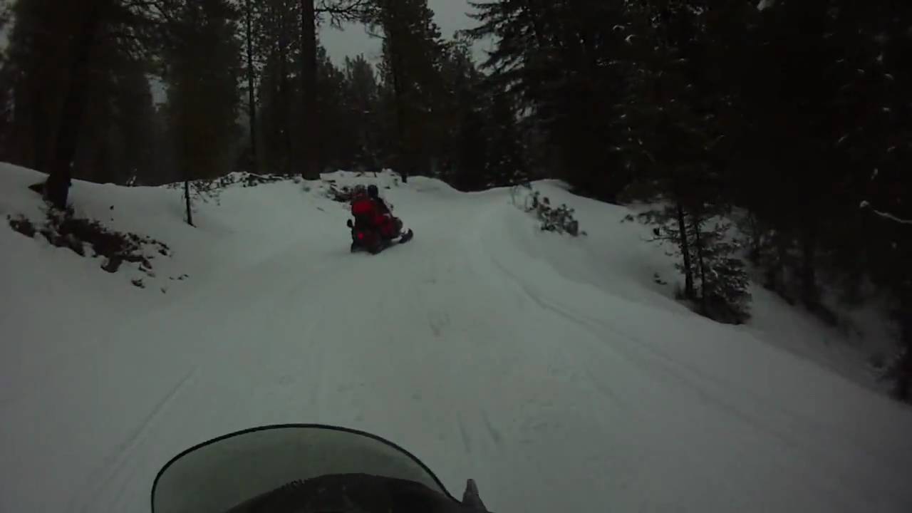 Snowmobile in Cle Elum mountains YouTube