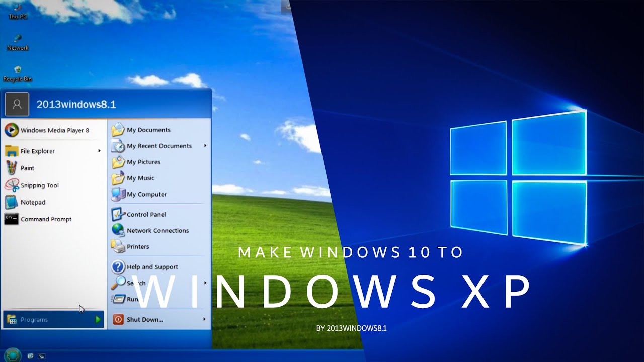 Make Windows 10 Look Like Windows Xp Original Xp Start Menu Is Here