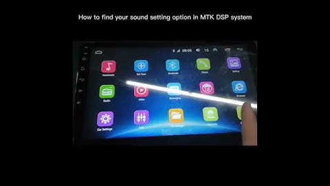 Binize :How to find the sound setting in the MTK  DSP   system?