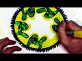 Sharpie Drawing "Turtle Wheel" Chad Ink Art