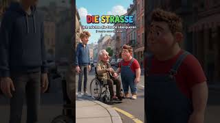 Helping an Elderly Man Cross the Street ❤️ | Learn German with Max & Bruno 🇩🇪 #Shorts