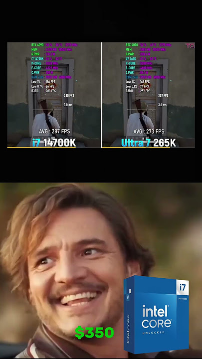 Core i7-14700K vs. Core Ultra 7 265K #shorts #pc #pcgaming #intel