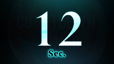 12 Seconds #countdown #timer⏰️ with ticking Sound effects🎶 #shortvideo #video