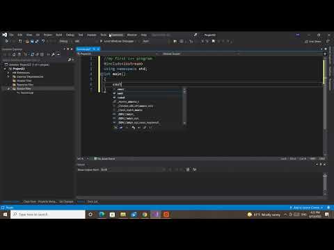 My first c++ program "Hello world!"