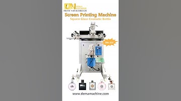 ✨ Perfume Glass Bottle Semi-Auto Screen Printing Machine | DEMA Machine #printingmachine