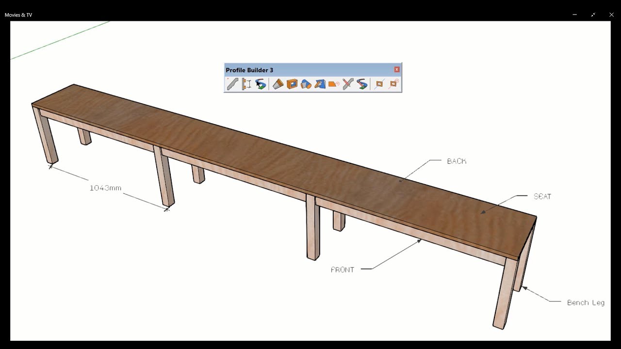 การสร้าง Assembly ในโปรแกรม SketchUp ด้วย Profile Builder 3 - 001