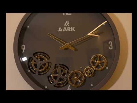 Gear Wall clock by AARK (AR-25) Grey