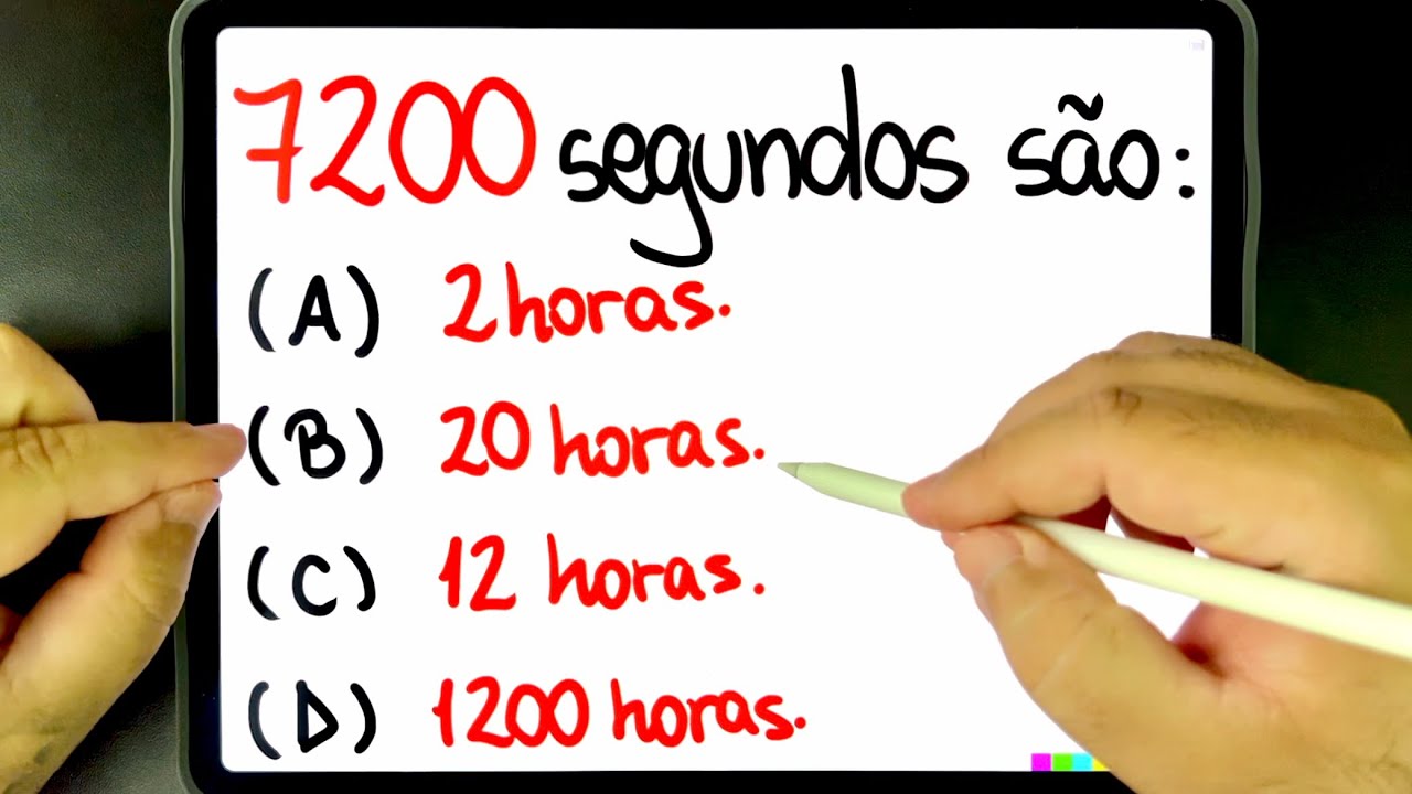 🔥 Você Sabe CONVERTER DE SEGUNDOS PARA HORAS? Muita gente ERRA ESSA  DIVISÃO DE TEMPO! 