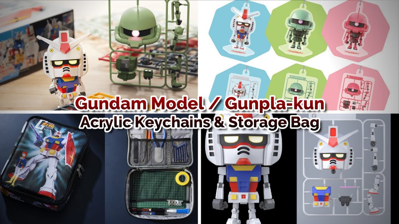 Gunpla-kun, Zakupla-kun, CharZaku-kun / Acrylic Keychains