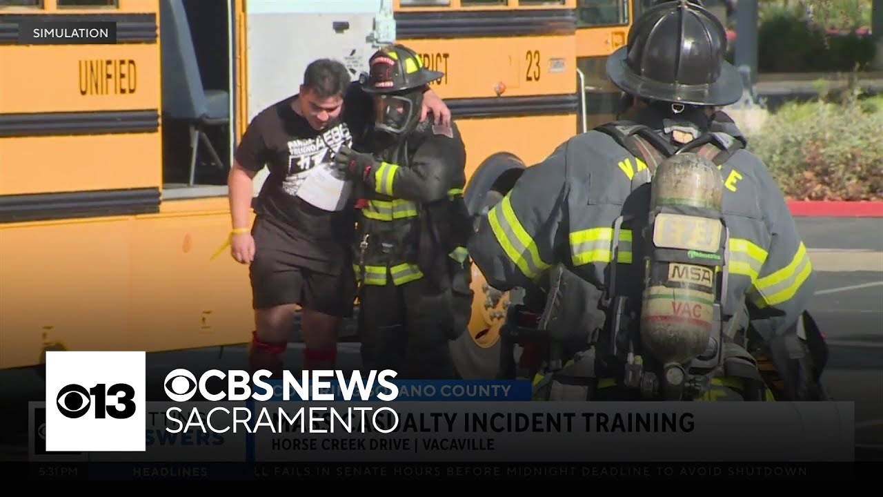 Mass casualty incident training held in Vacaville - YouTube
