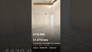 2716 NE 30TH Place # 105C, Fort Lauderdale FL 33306 $139,900 #Shorts