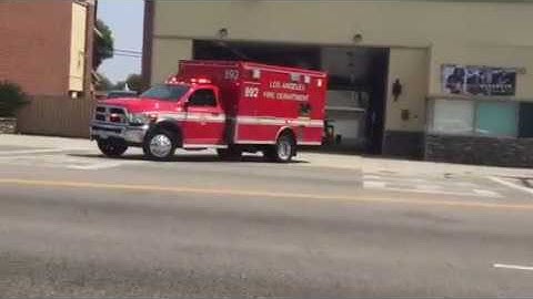 LAFD rescue 892 transporting to cedars