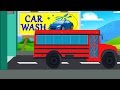 Bus | Car Wash | Video for Kids and Toddlers